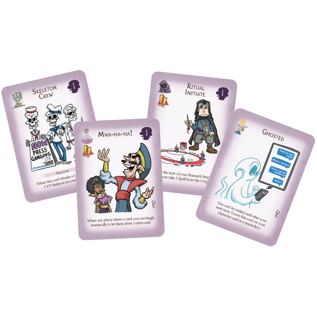 A third group of four Necromancer cards